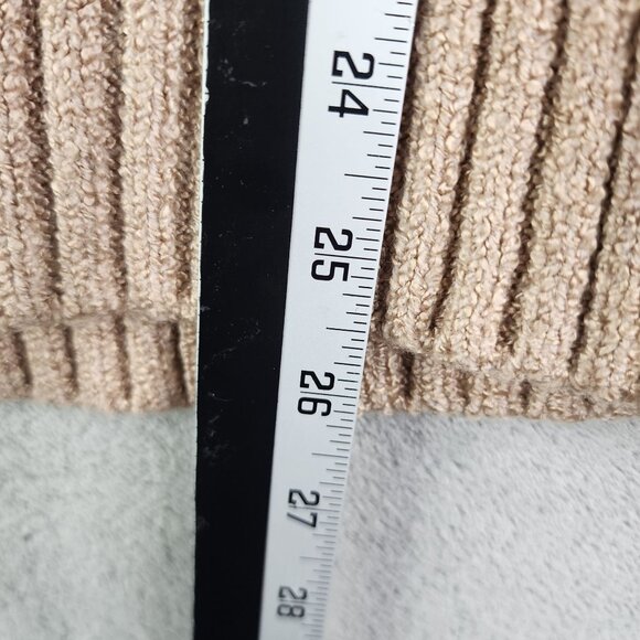Womens Beige Torrid Cable Knit Turtleneck Sweater Pullover Long Sleeve Size 0 - Picture 10 of 11